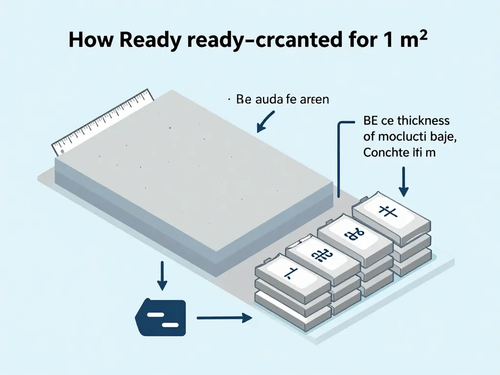 Schéma des bases pour combien de sac de béton tout prêt pour 1m2