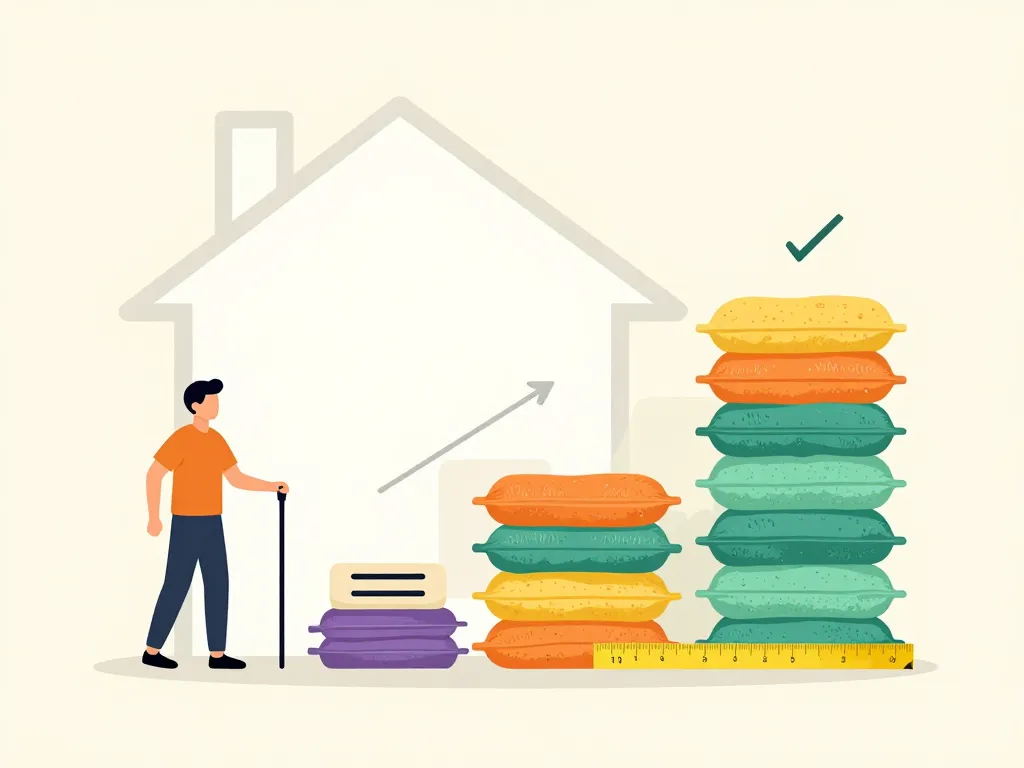 calcul visuel combien de sac de laine de roche pour 100m2