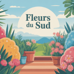 Ambiance fleur sud jardin méditerranéen coloré