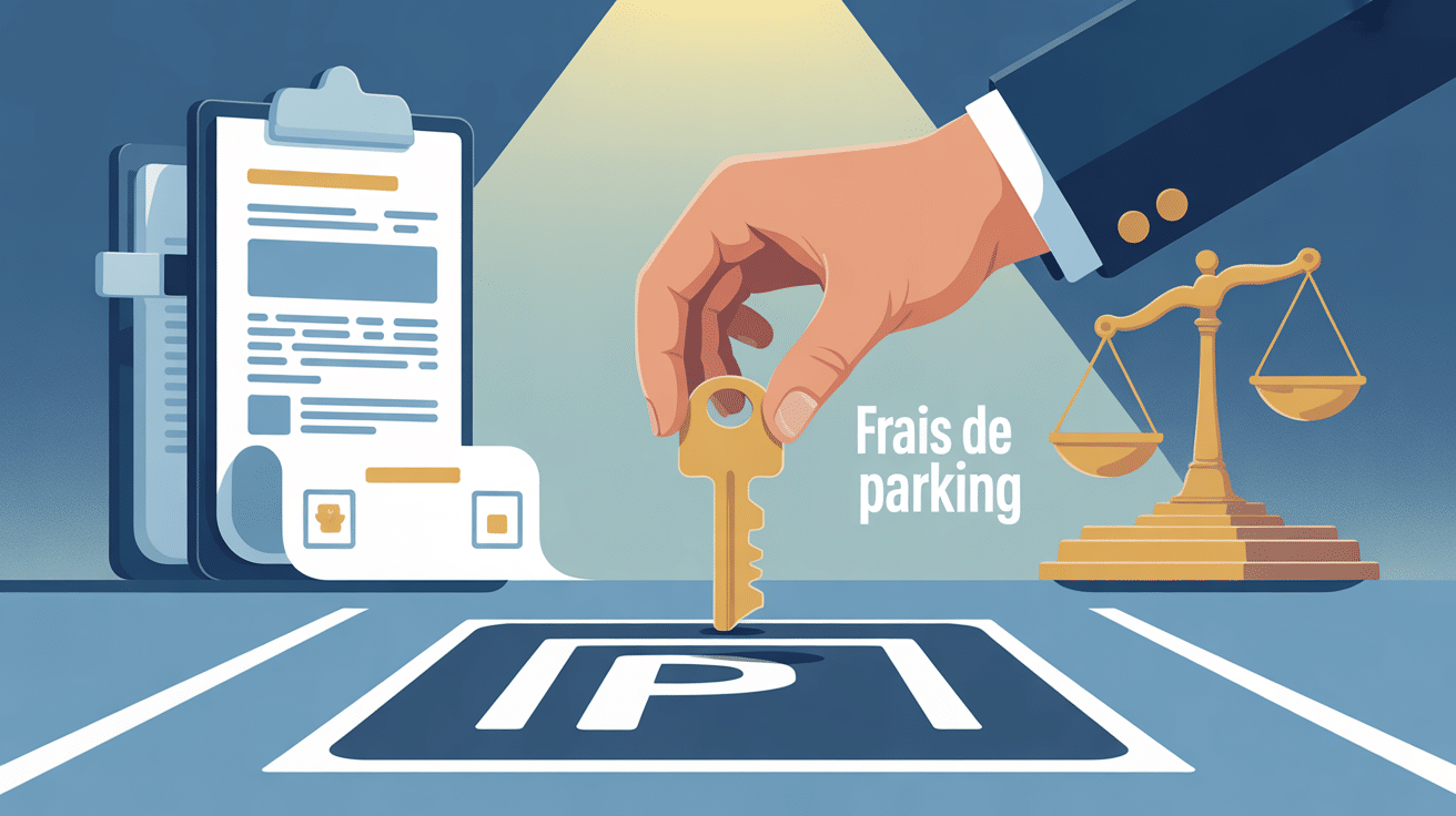 Illustration achat parking et frais de notaire