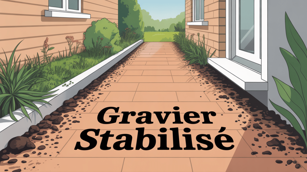 inconvénient gravier stabilisé allée maison salissures et traces