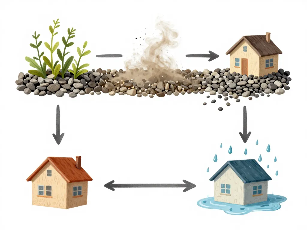 inconvénient gravier stabilisé problèmes entretien long terme