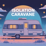Illustration isolation caravane contre froid et chaleur