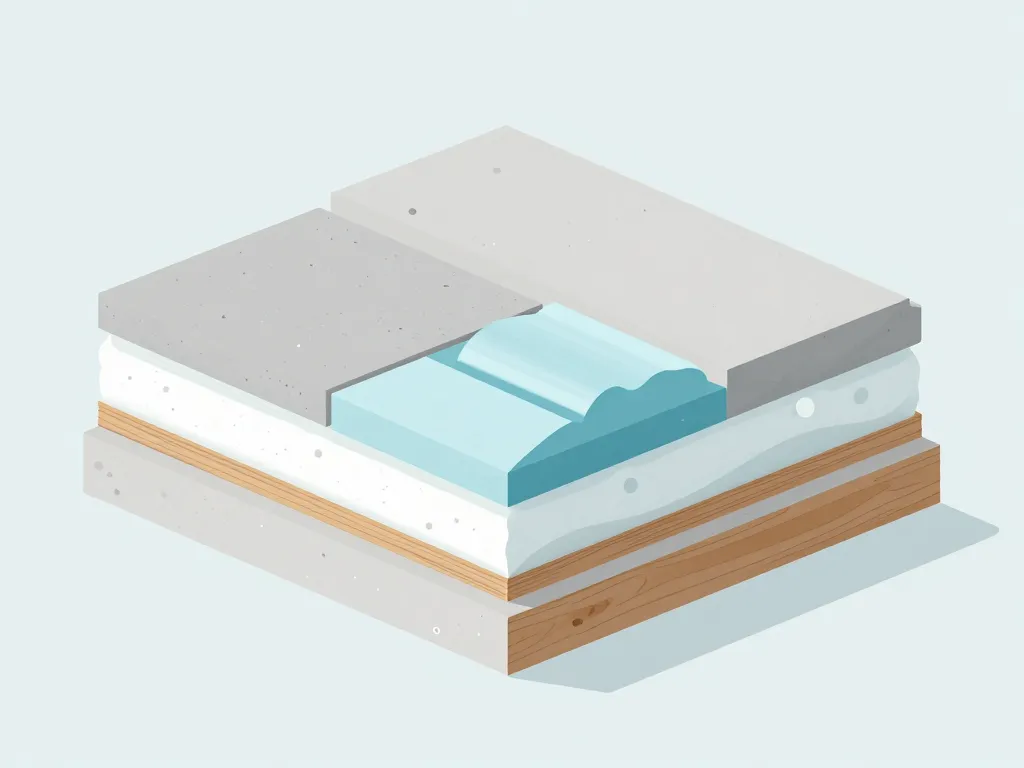 Schéma isolation mousse polyuréthane projetée faire soi-même coupe matériaux