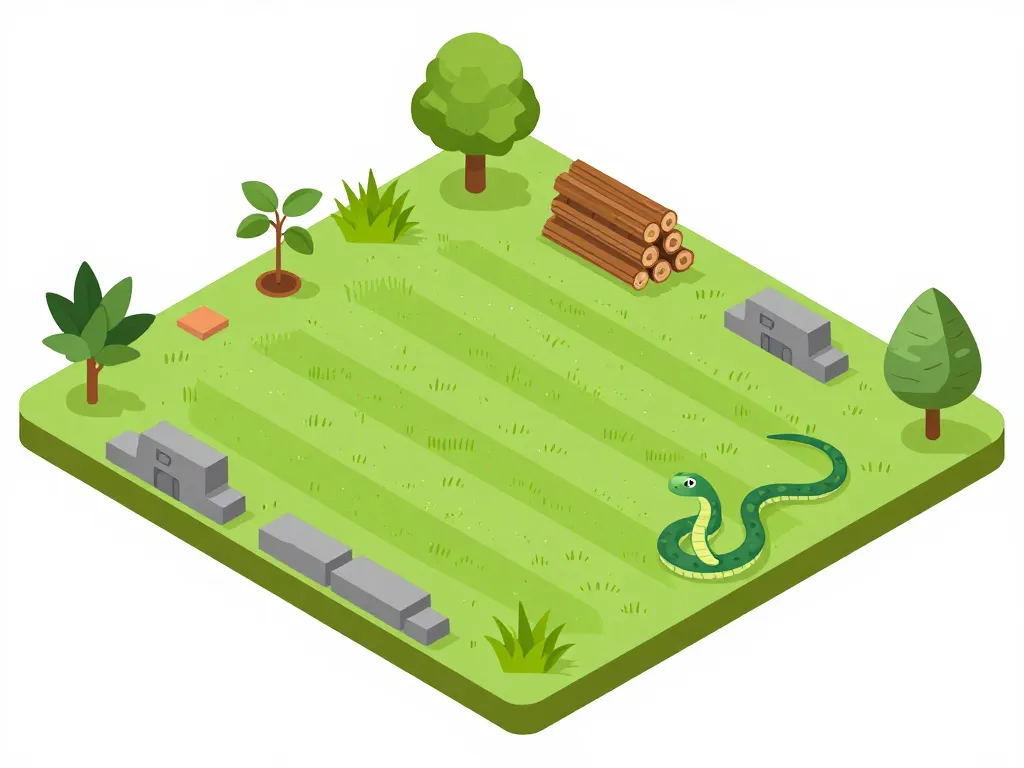 diagramme jardin sécurisé sans javel contre les serpents
