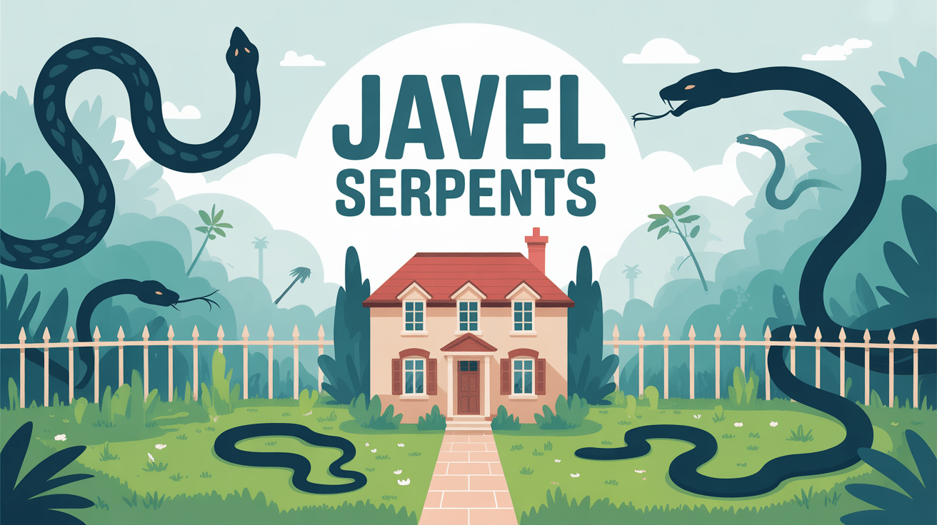 illustration maison javel contre les serpents jardin