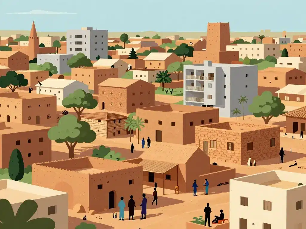 maison Niger panorama styles urbains différents