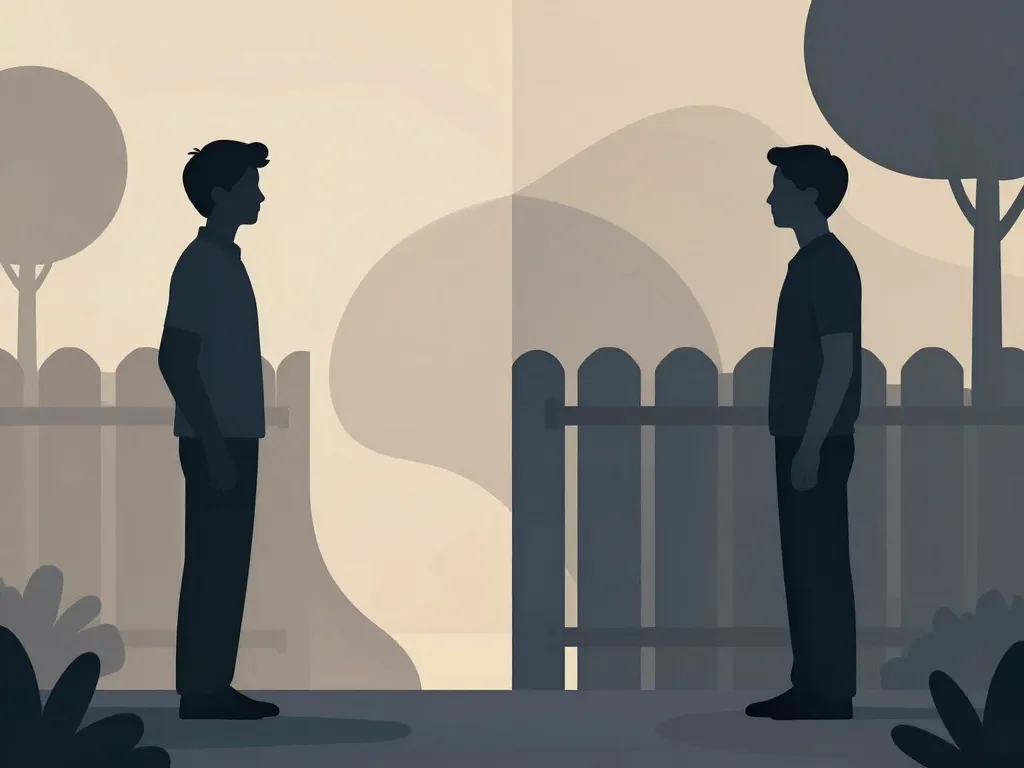 scène voisins marge d'erreur limite de propriété conflit