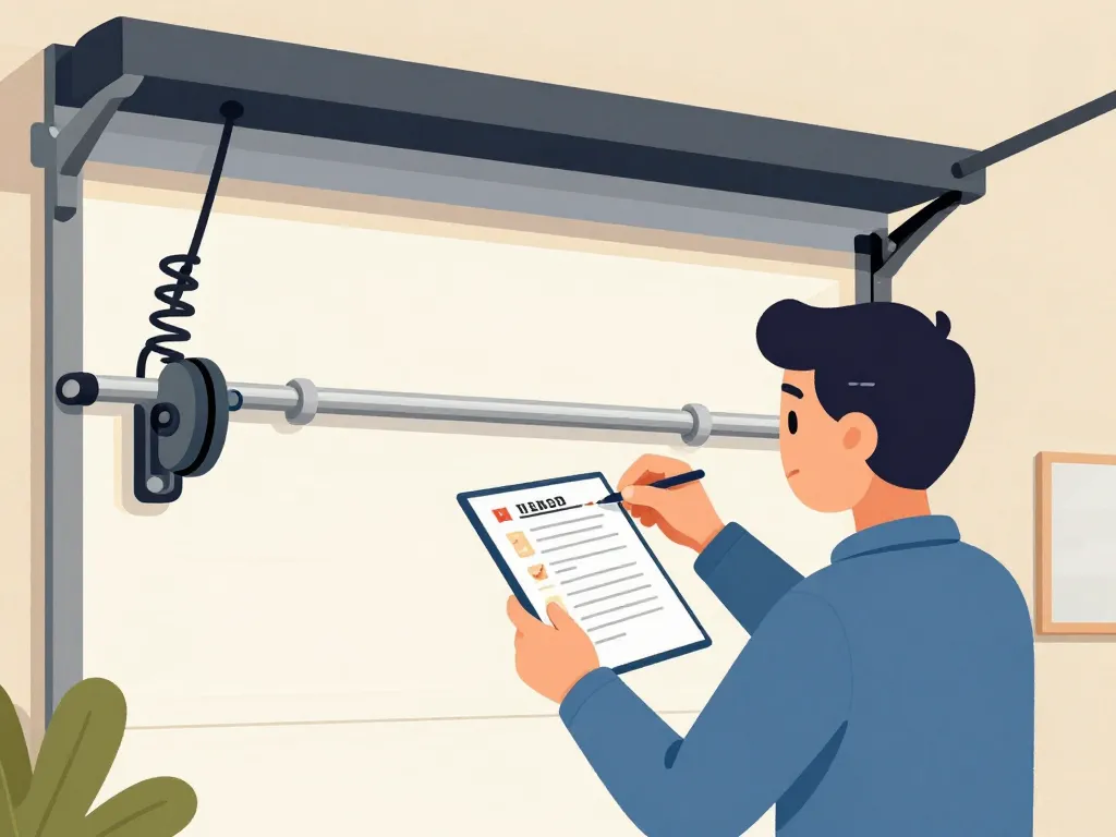 Diagnostic pannes mecanisme porte de garage basculante manuelle ressorts cables