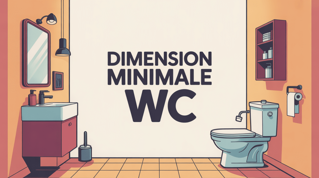 minimum wc size illustration petite pièce optimisée