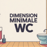 minimum wc size illustration petite pièce optimisée
