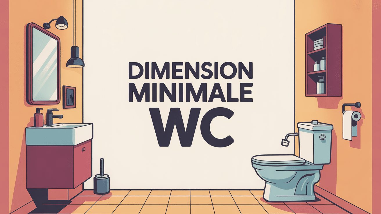 minimum wc size illustration petite pièce optimisée
