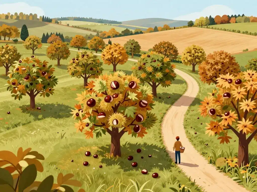 ou ramasser des châtaignes autour de moi carte groves recherche