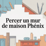 Illustration percer mur maison Phenix ossature panneaux