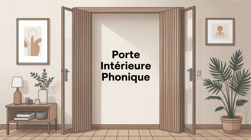 porte intérieure phonique moderne esthétique et acoustique