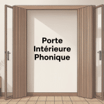 porte intérieure phonique moderne esthétique et acoustique