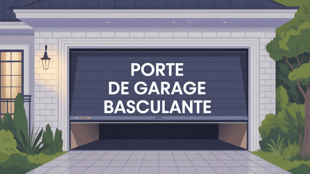 prix de porte de garage basculante sur façade résidentielle moderne