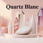 Quartz blanc mis en valeur en décoration moderne