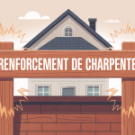 Renforcer une charpente vue d'ensemble sur toit