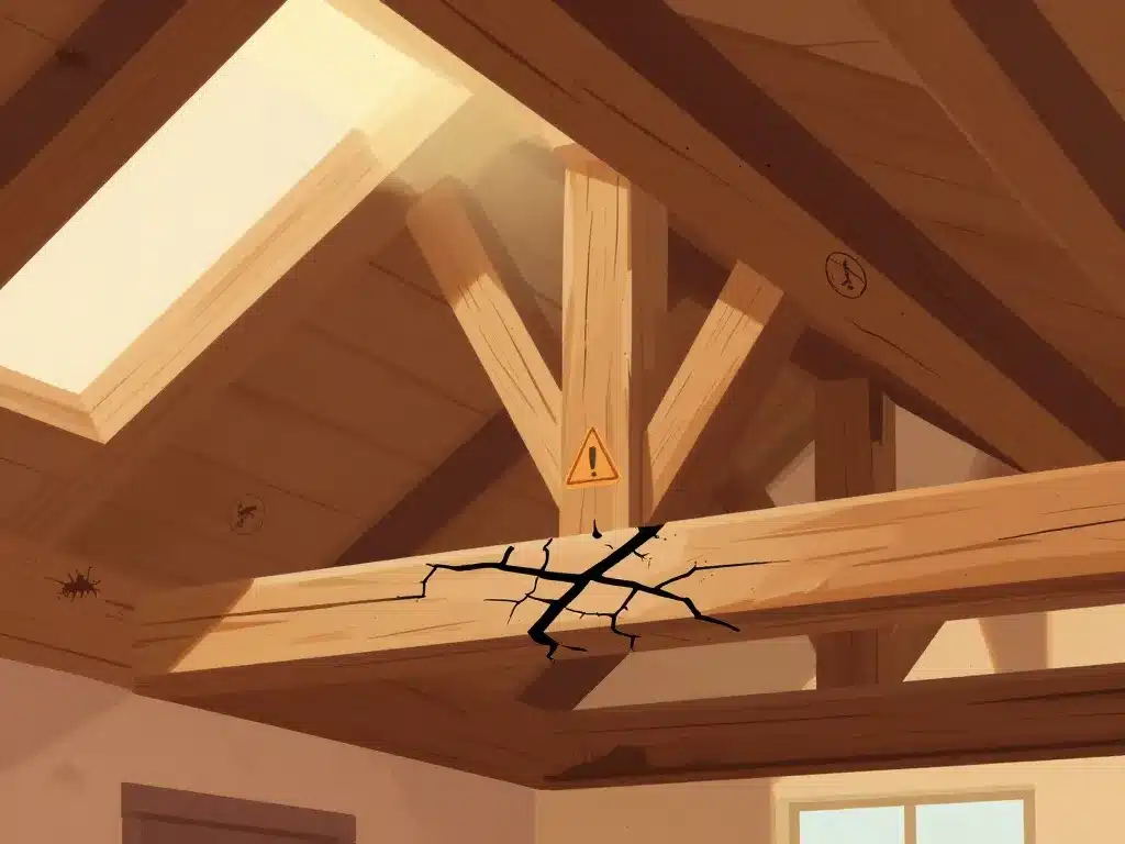 Renforcer une charpente signes visuels et problèmes