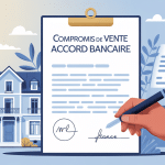 signature compromis de vente avant l'accord de la banque image SEO