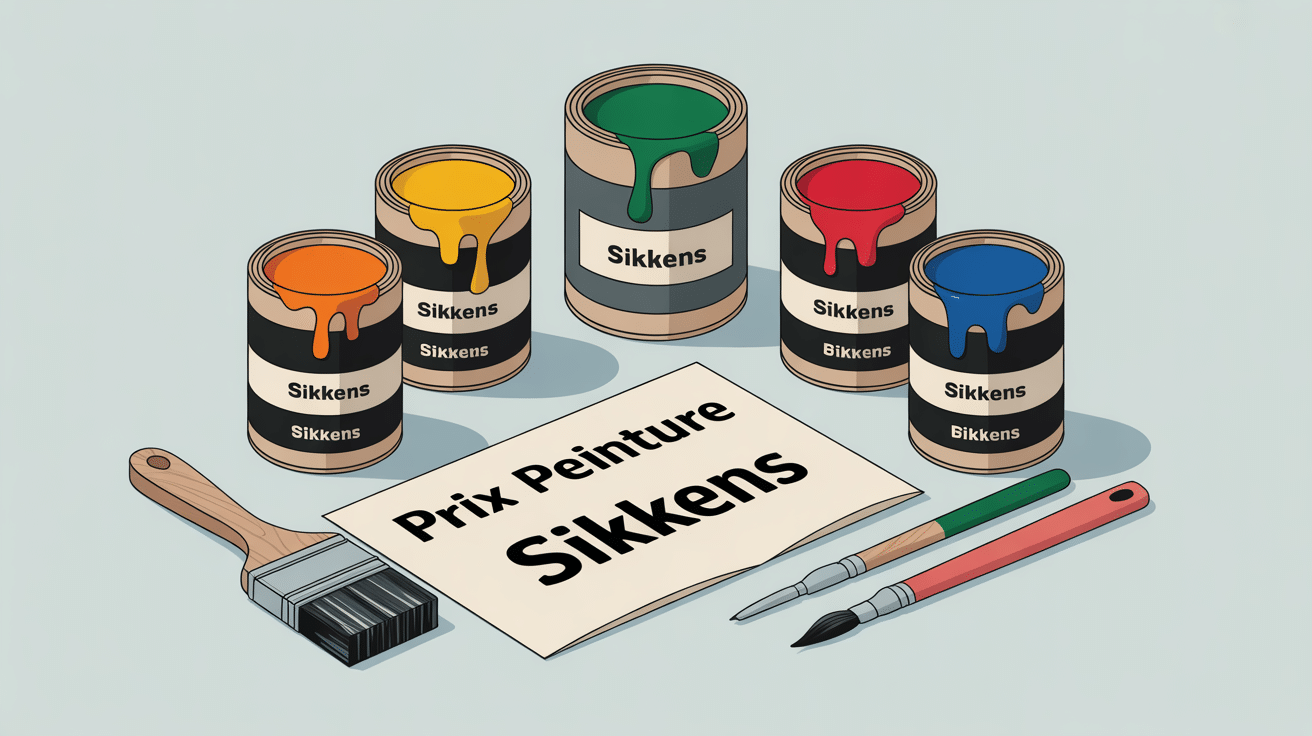 illustration prix peinture sikkens pots nuancier outils