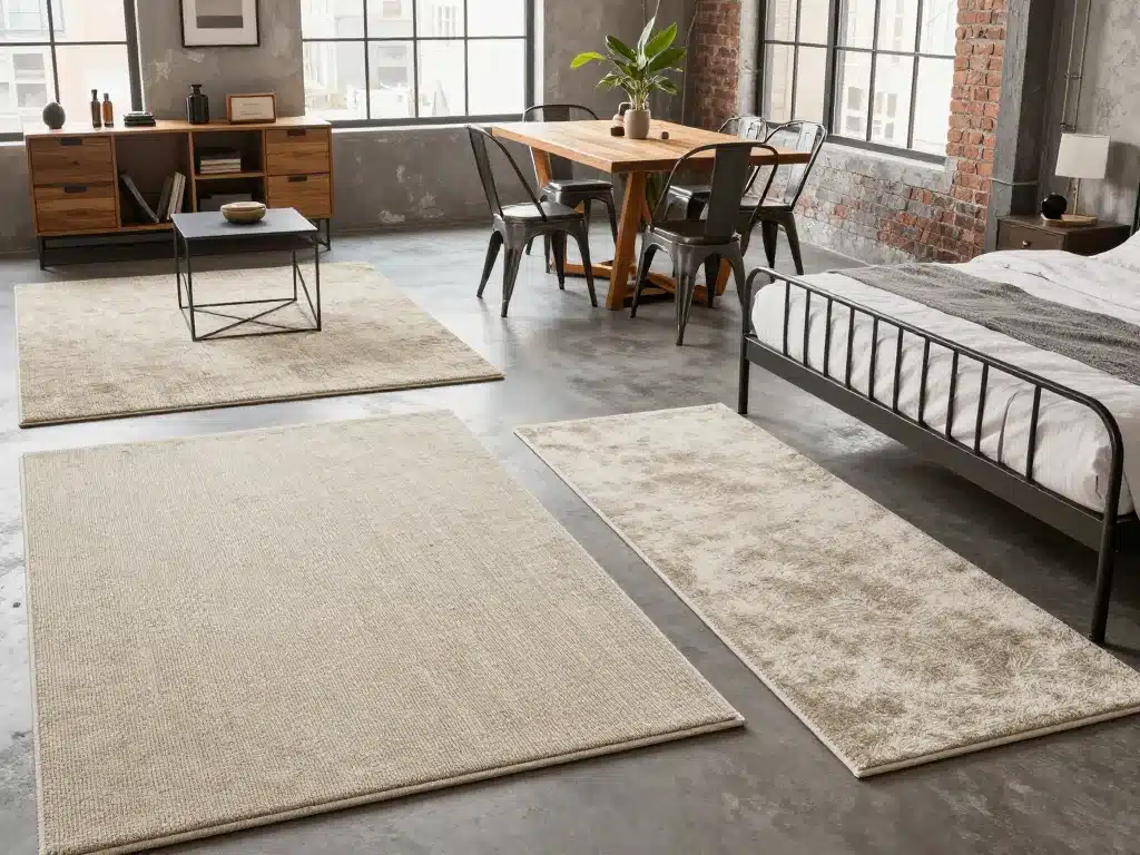 Rugs pour style industriel salon salle à manger chambre