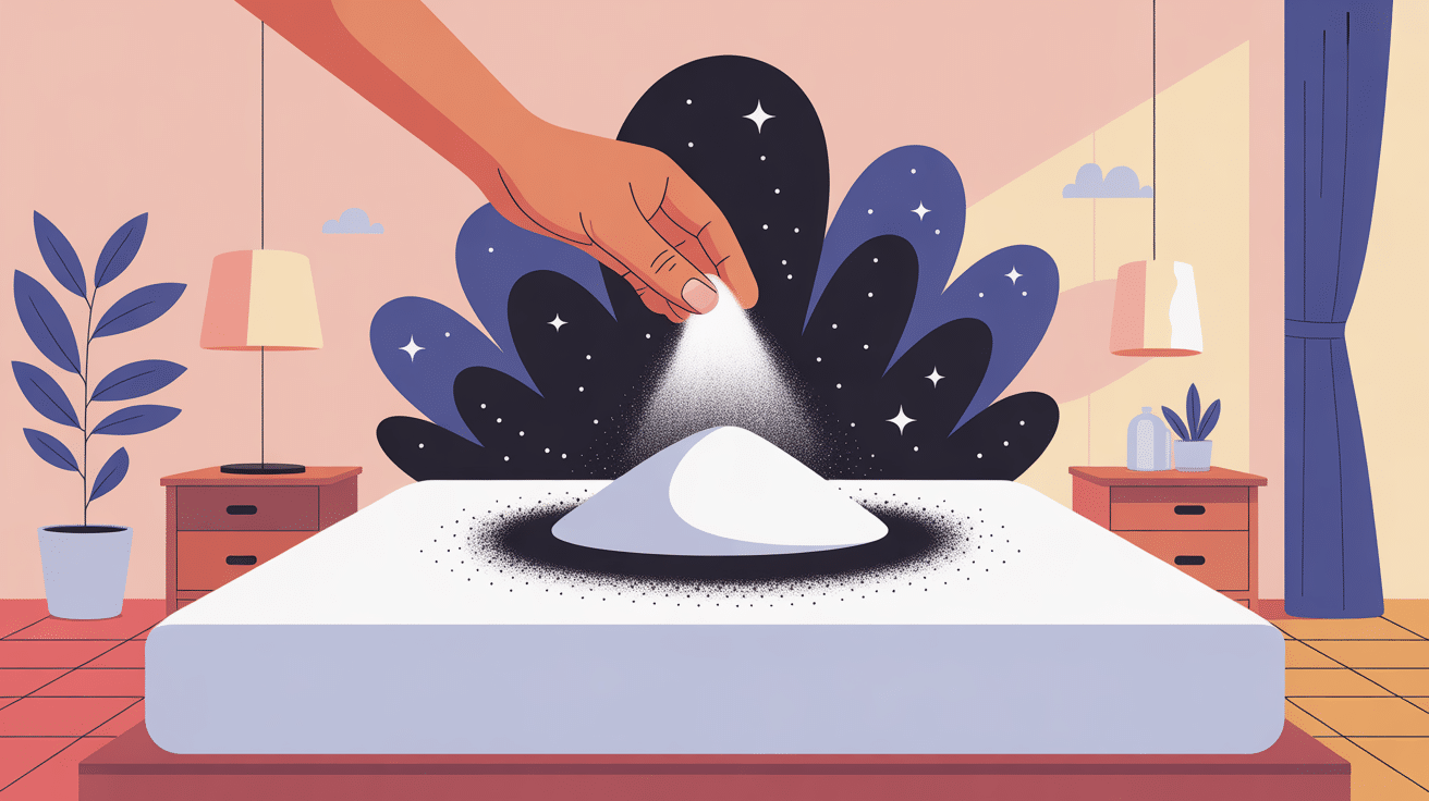 terre de sommières punaise de lit main saupoudre matelas