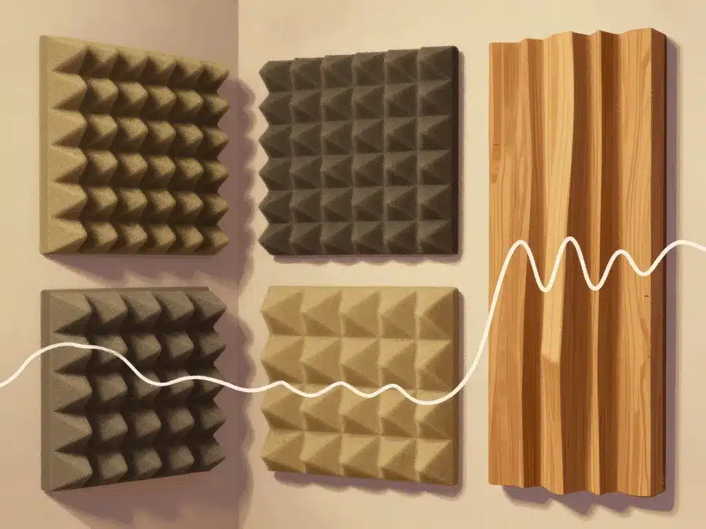 Comparatif matériaux traitement acoustique home studio