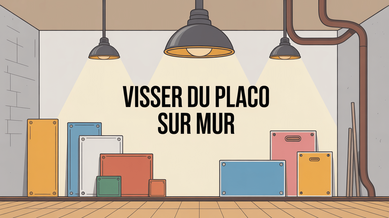 Visser placo directement sur mur sur différents types de support