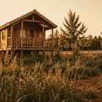 chalet sur pilotis terrain non constructible en champ