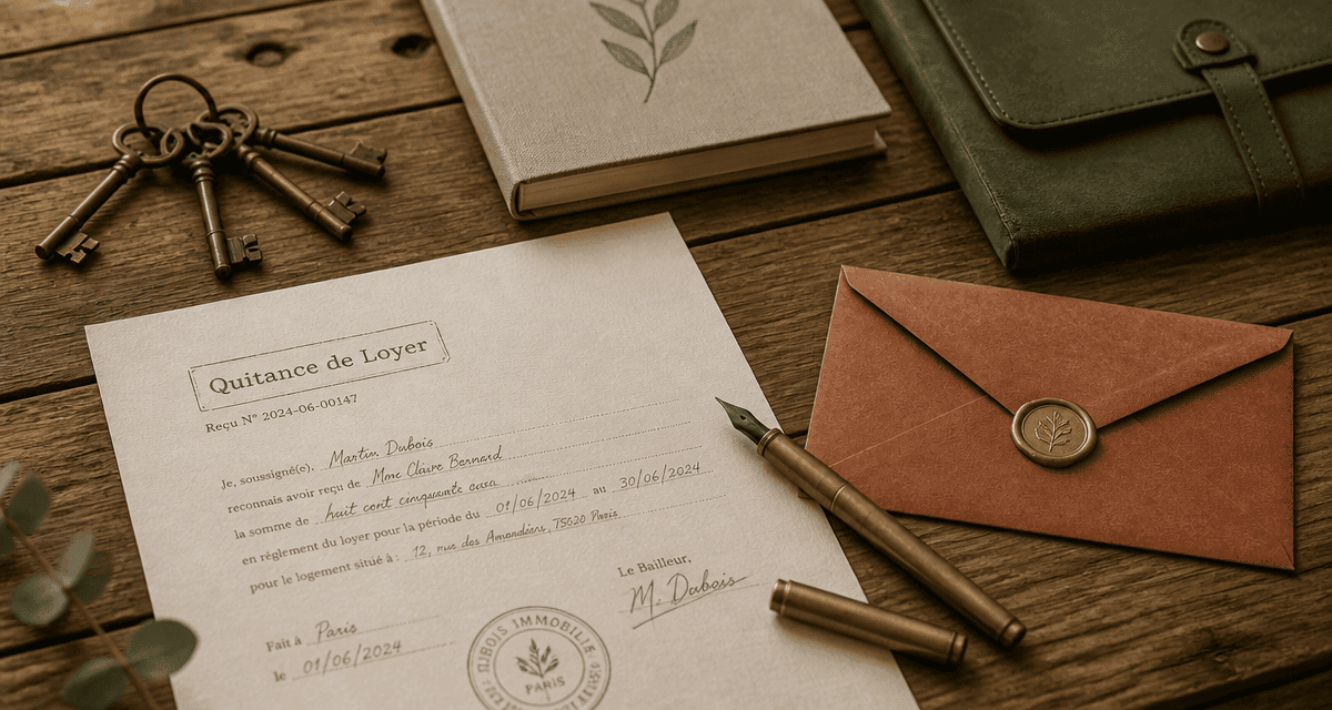 a quoi sert une quittance de loyer sur table bois