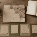 enduit sur brique outils et finitions sur table artisan