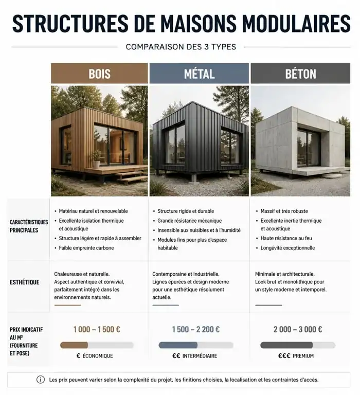 Comparatif des prix et matériaux pour une maison modulaire clé en main