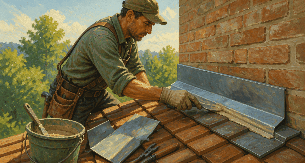 jonction toit mur solin zinc artisan