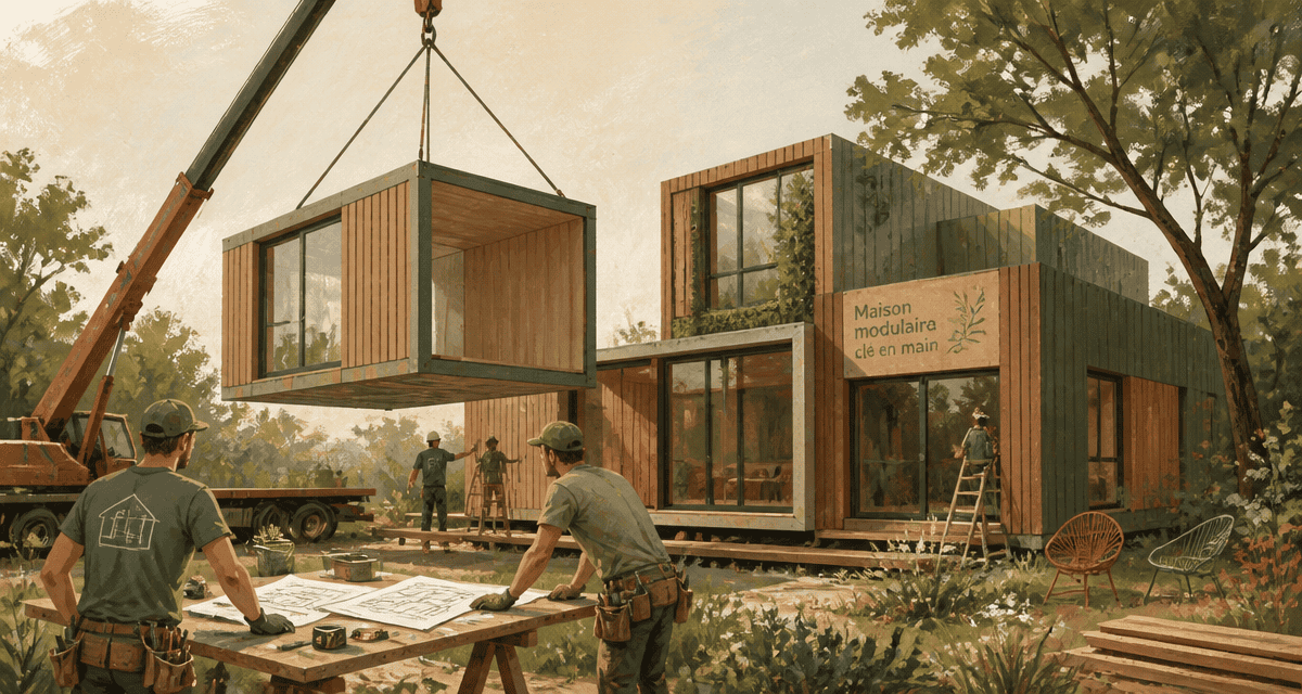 maison modulaire prix clé en main assemblage chantier