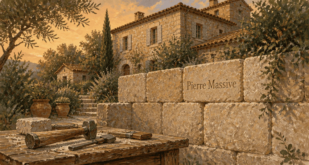 maison pierre de taille mur calcaire jardin
