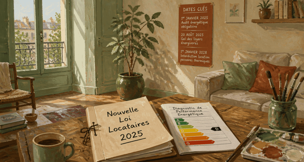 nouvelle loi pour les locataires 2025 dossier DPE salon