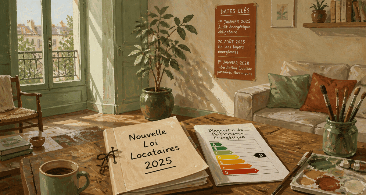 nouvelle loi pour les locataires 2025 dossier DPE salon