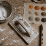 outils atelier chaux enduit pigments