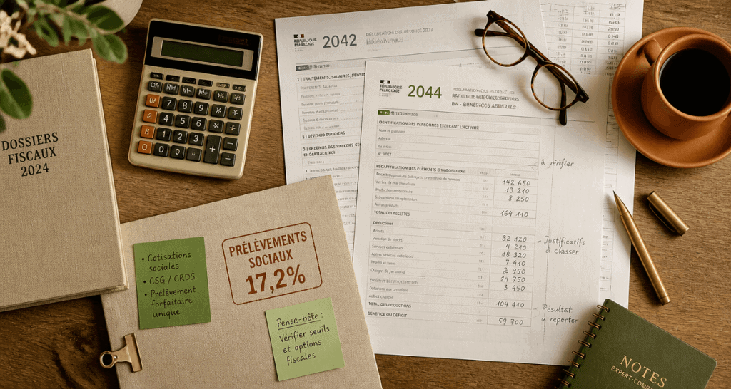prelevement sociaux sur revenu foncier calculatrice et documents fiscaux