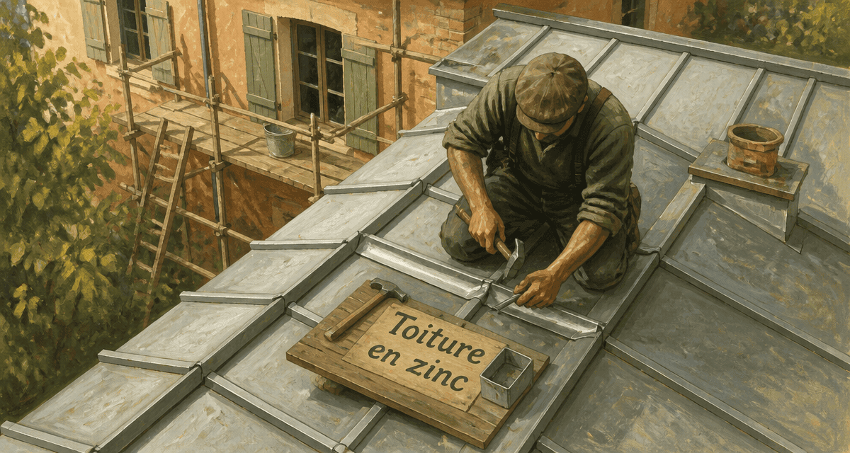 prix d un toit en zinc artisan zingueur sur toiture