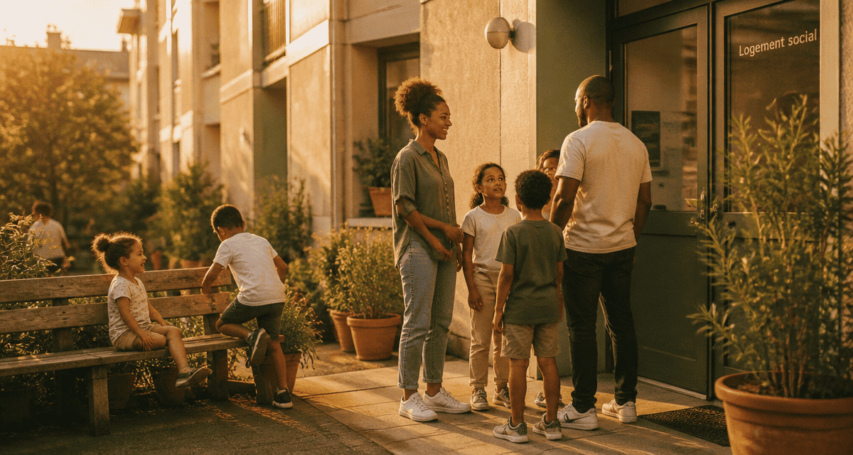 qu est ce qu un logement social cour immeuble