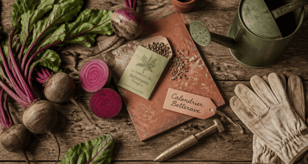 quand planter betterave sur plan de travail rustique
