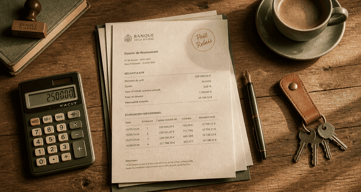quel est la meilleure banque pour le prêt relais, bureau et documents