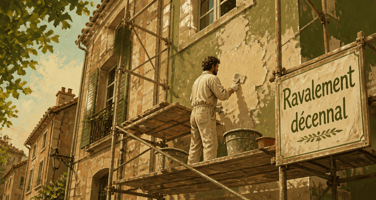 ravalement de façade tous les combien immeuble échafaudage
