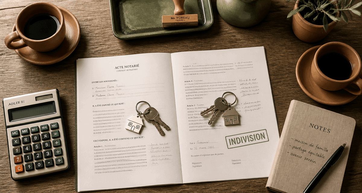 séparation couple non marié maison clés indivision
