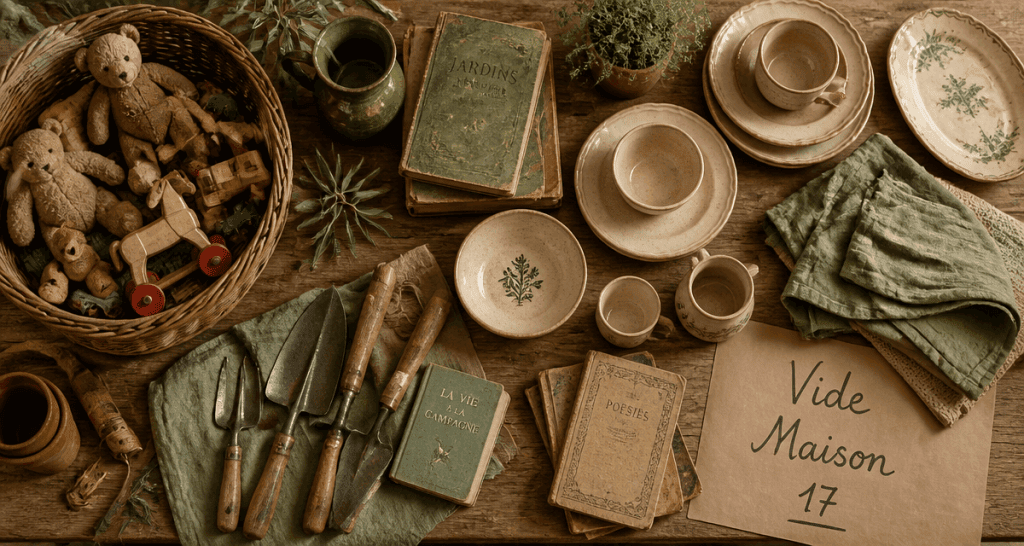 vide maison 17 table objets anciens