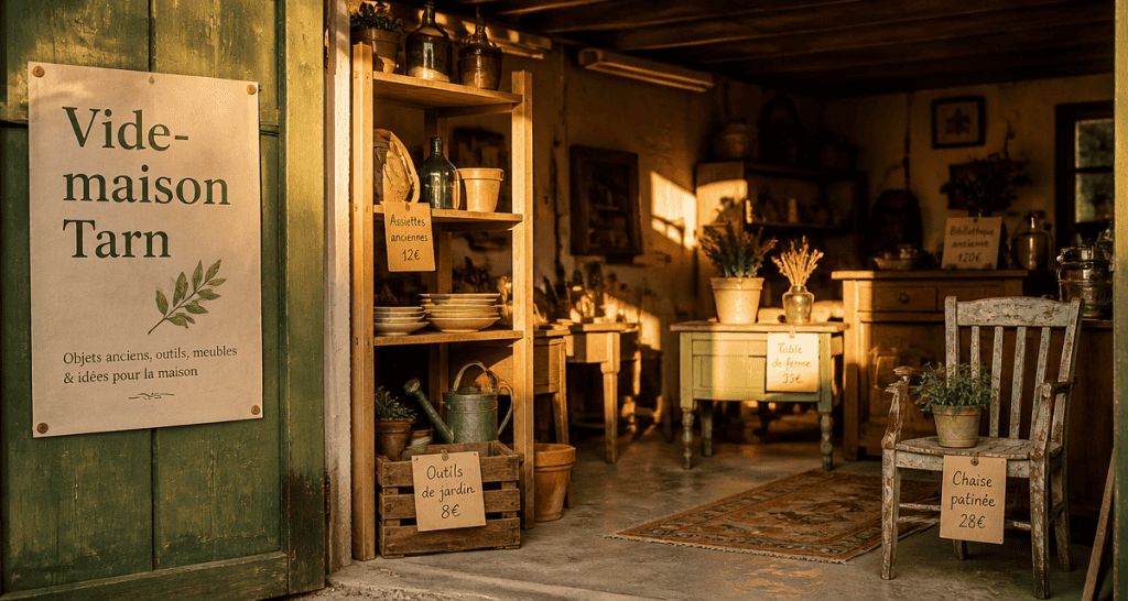 Vide maison dans le 81 garage boutique éphémère Tarn