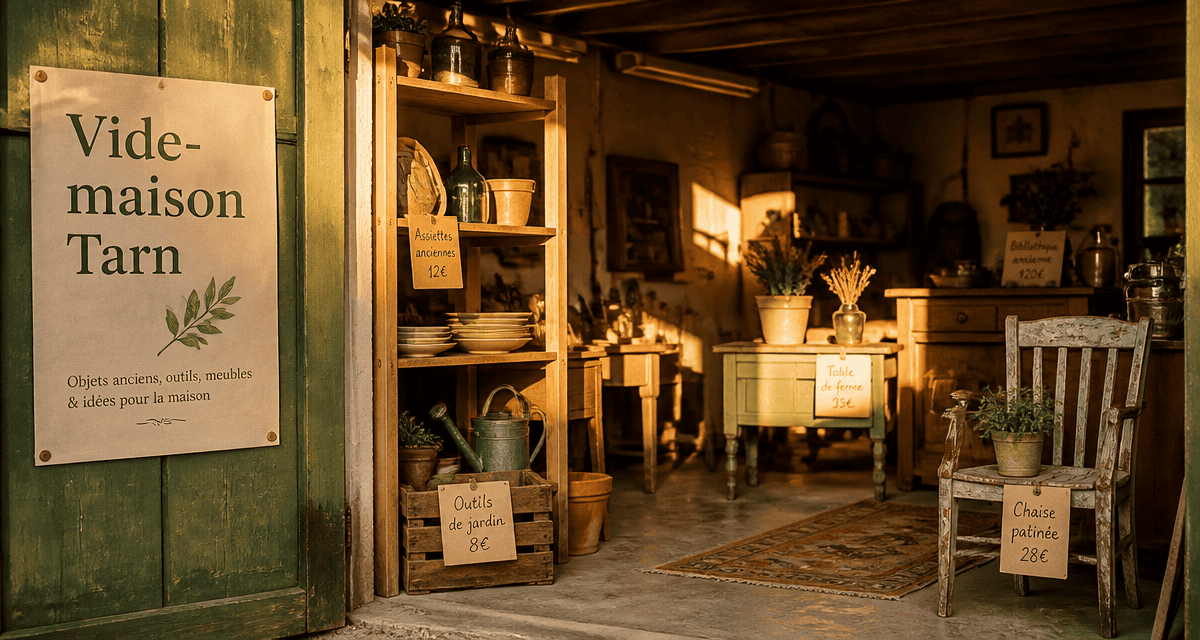 Vide maison dans le 81 garage boutique éphémère Tarn